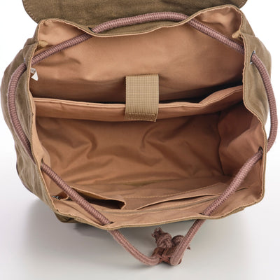 Daypack Vintage Canvas Backpack - Sleepy Panda diaper bag backpack stroller straps changing pad