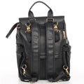 Bailey Vegan Leather Backpack - Sleepy Panda diaper bag backpack stroller straps changing pad