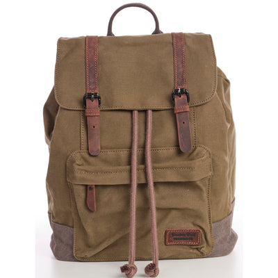 Daypack Vintage Canvas Backpack - Sleepy Panda diaper bag backpack stroller straps changing pad
