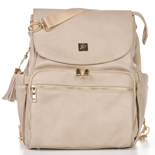 best vegan leather backpack diaper bag Bailey Vegan Leather Diaper Bag Backpack