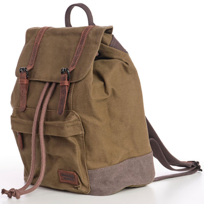 Daypack Vintage Canvas Backpack - Sleepy Panda diaper bag backpack stroller straps changing pad