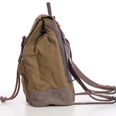 Daypack Vintage Canvas Backpack - Sleepy Panda diaper bag backpack stroller straps changing pad