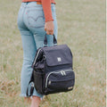 Kennedy Canvas Backpack - Sleepy Panda diaper bag backpack stroller straps changing pad