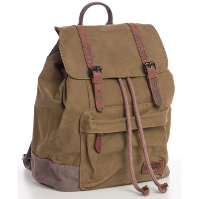 Daypack Vintage Canvas Backpack - Sleepy Panda diaper bag backpack stroller straps changing pad