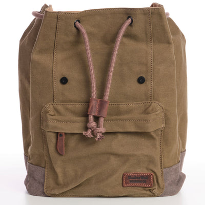 Daypack Vintage Canvas Backpack - Sleepy Panda diaper bag backpack stroller straps changing pad