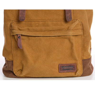 Daypack Vintage Canvas Backpack - Sleepy Panda diaper bag backpack stroller straps changing pad