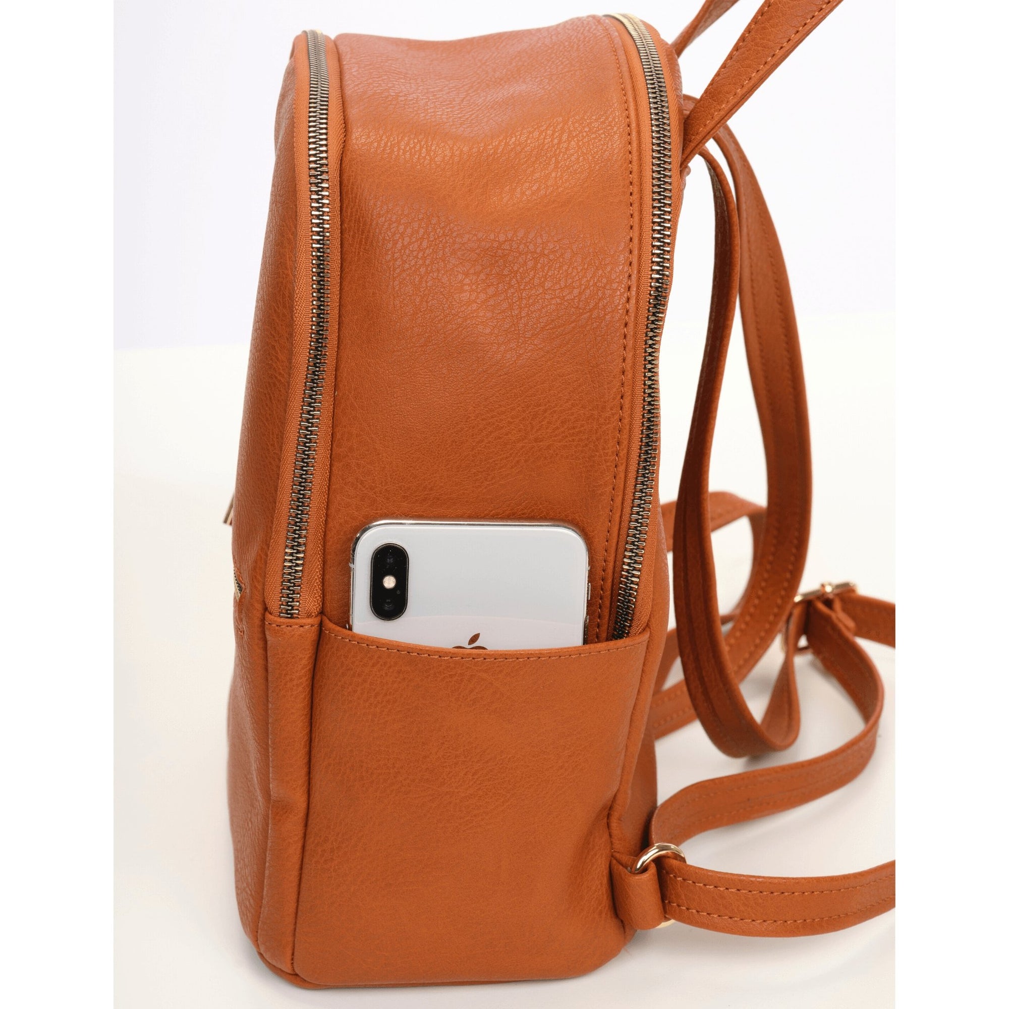 Small Vegan Leather Backpack - La Mère Petite – Azaria