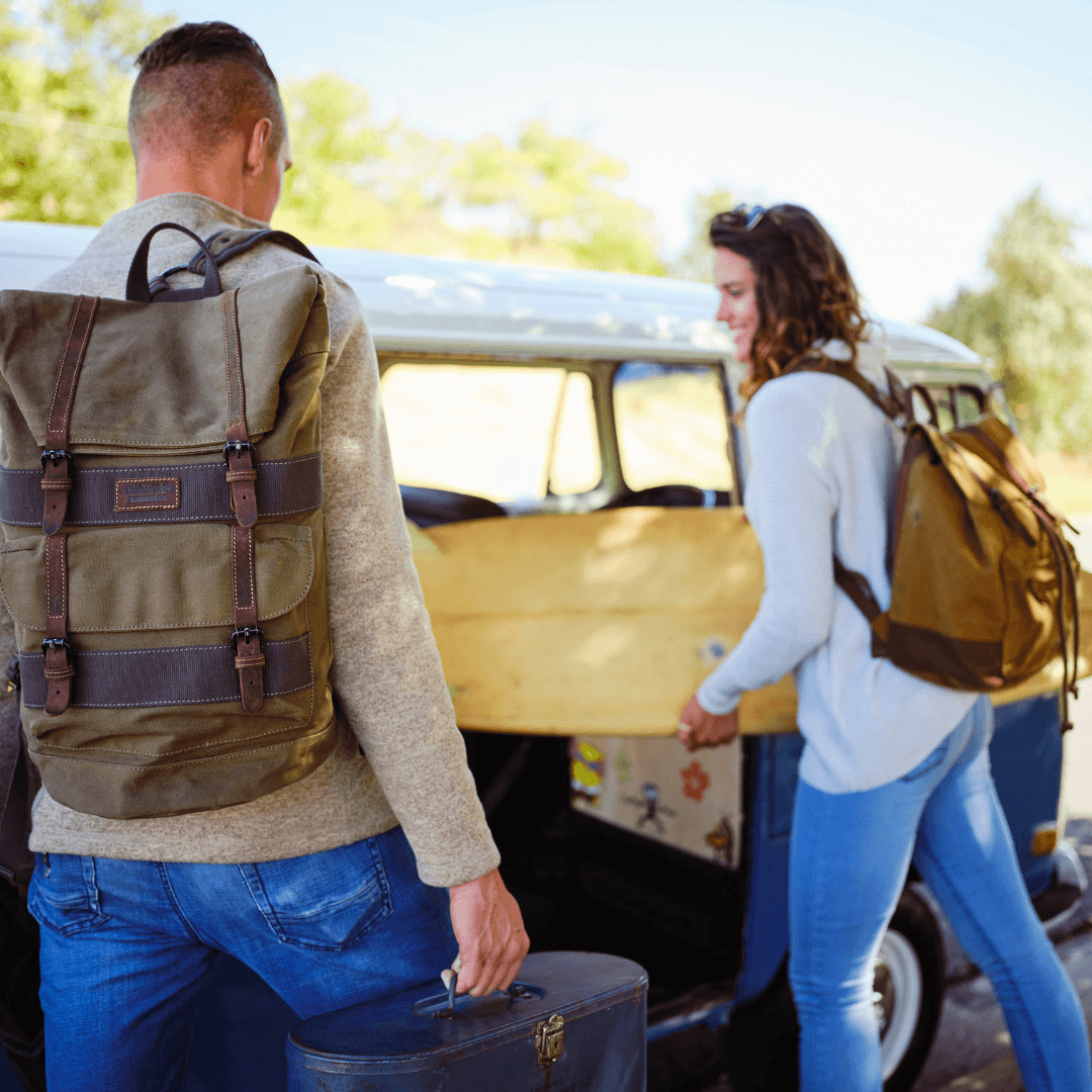 Diaper bag top stroller straps