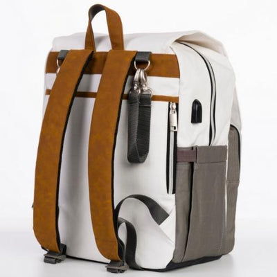 Outlet Kaitlyn Canvas Backpack - Sleepy Panda diaper bag backpack stroller straps changing pad