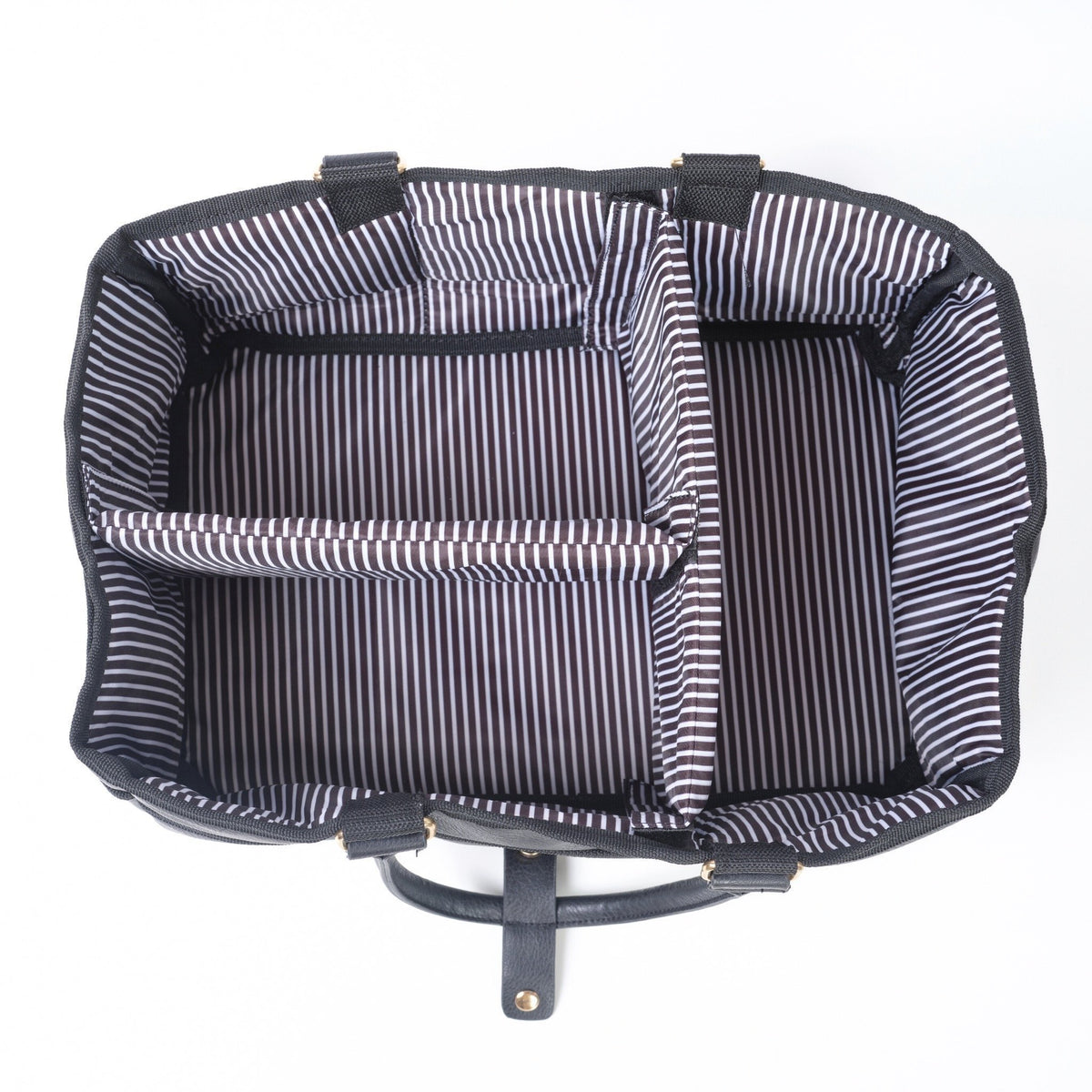 Diaper Caddy Vegan Leather - Sleepy Panda diaper bag backpack stroller straps changing pad