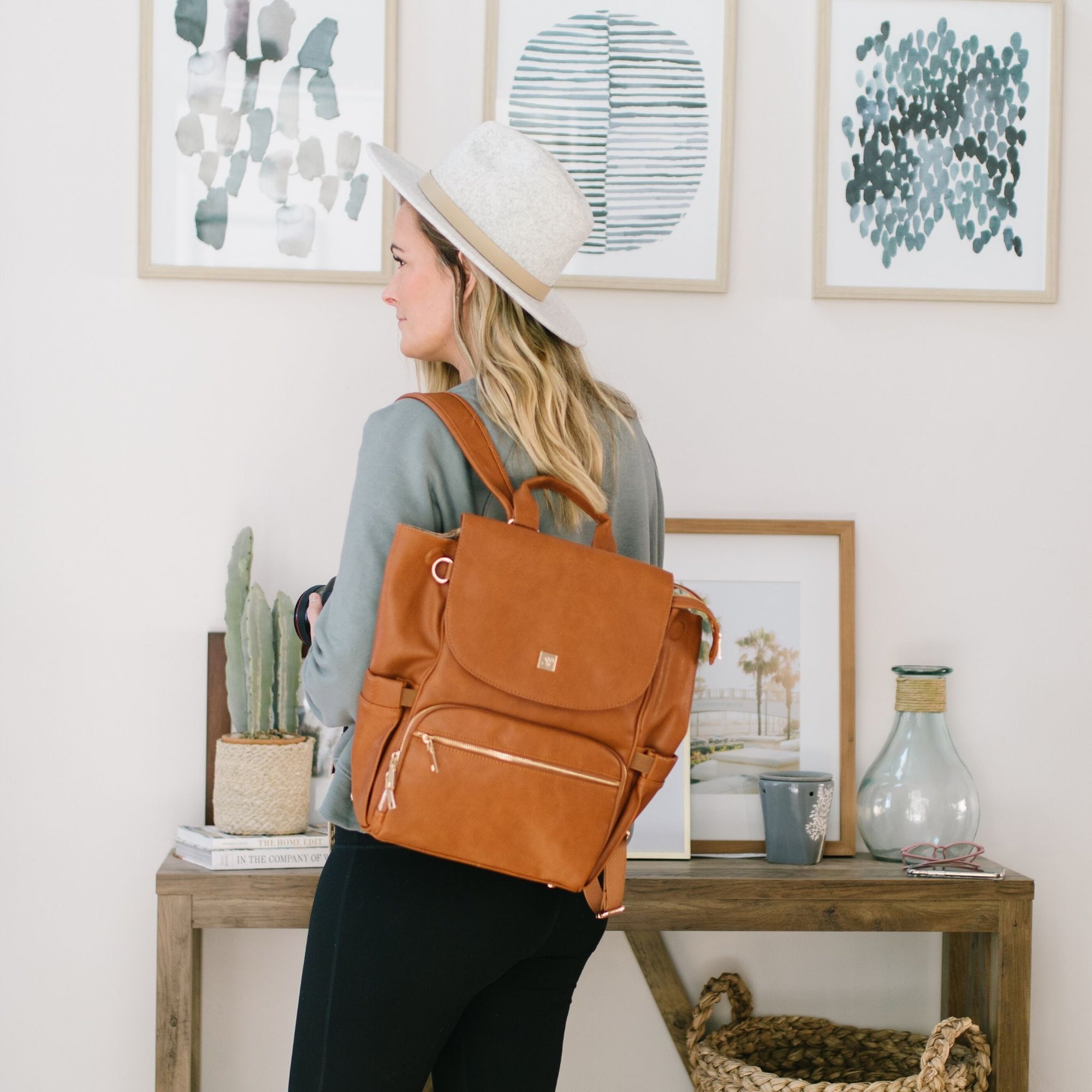 best leather diaper backpack 2018 Outlet Bailey Vegan Leather Backpack