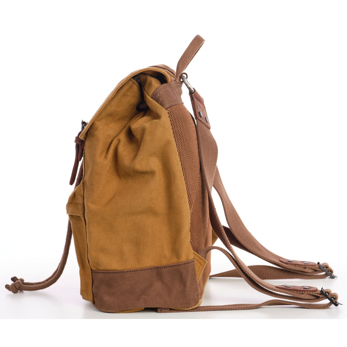 Daypack Vintage Canvas Backpack - Sleepy Panda diaper bag backpack stroller straps changing pad