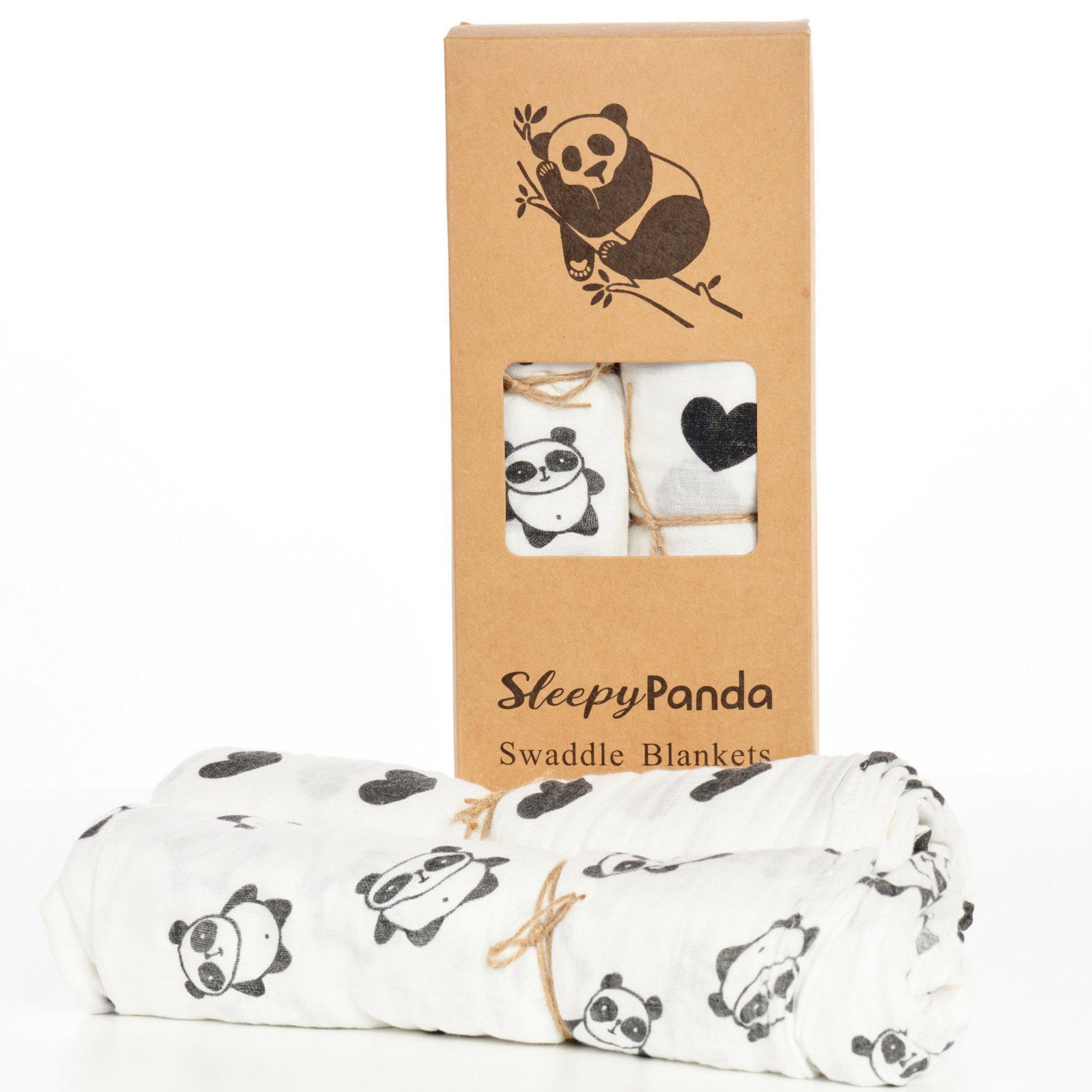 Swaddle Pack - Bamboo - Sleepy Panda diaper bag backpack stroller straps changing pad