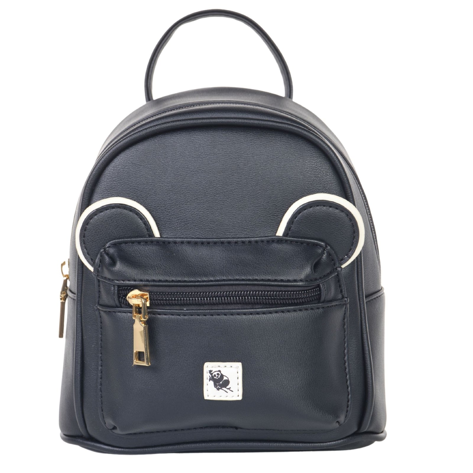 black vegan leather mini backpack Dracula | Ivy keeps your essentials organized and accessible ELLE Luggage 10L Compass Vegan