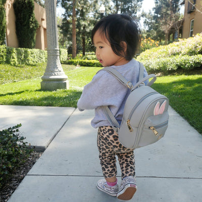 Buddy Vegan Leather Backpack - Sleepy Panda diaper bag backpack stroller straps changing pad