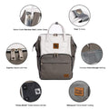 Lizzie Canvas Backpack - Sleepy Panda diaper bag backpack stroller straps changing pad